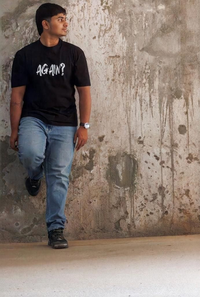 Never Again Club Duality Alternate Oversized Tee [Black]