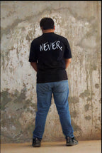 Never Again Club Duality Alternate Oversized Tee [Black]