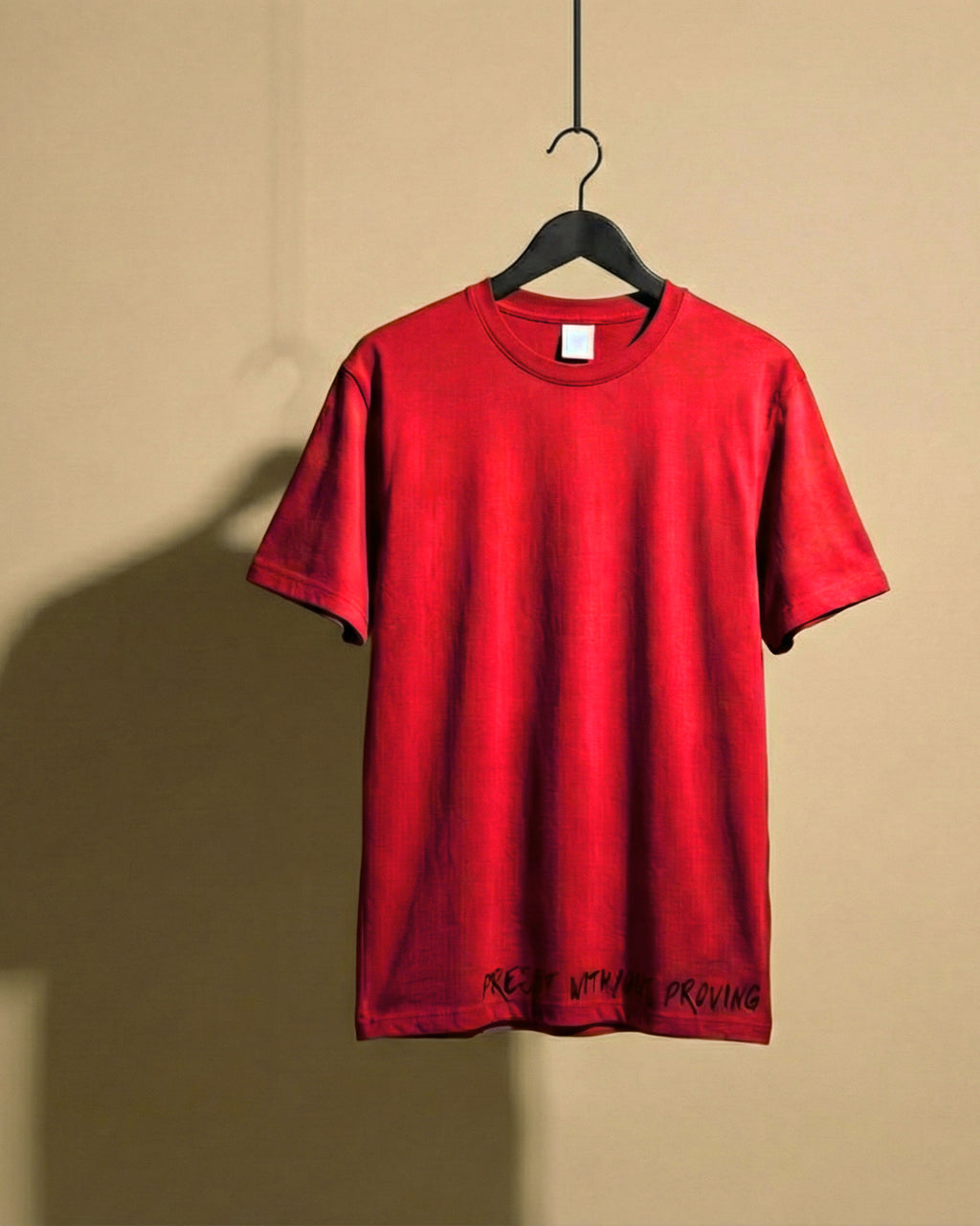 Never Again Club Muted Present Oversized Tee [Red]